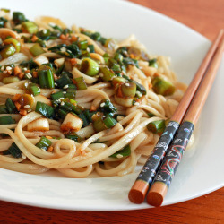 in-my-mouth:  Ginger Scallion Noodles  