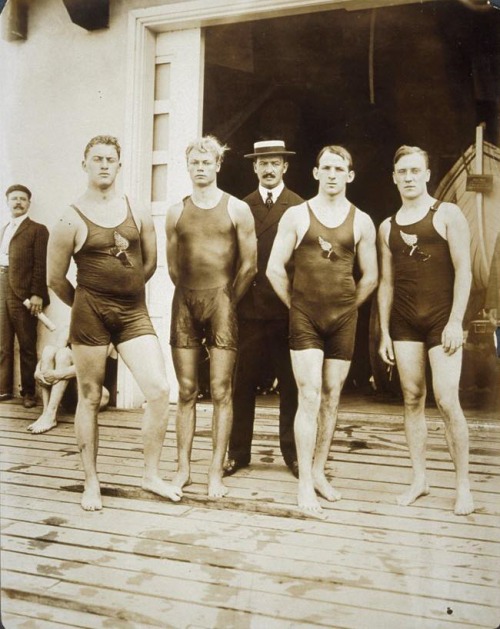 Swimmers and Coach, New York Athletic Club, Travers Island, New YorkJessie Tarbox Beals (American; 1