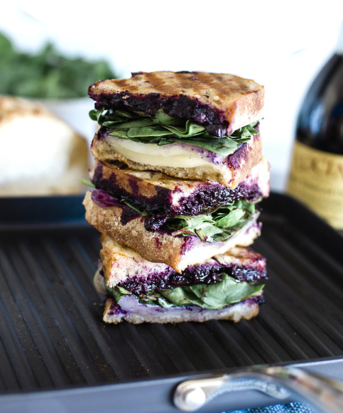 fattributes: Grilled Balsamic Blueberry and Cheese Panini
