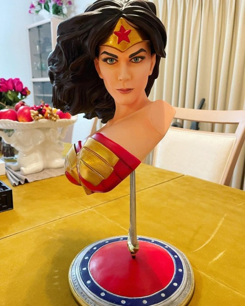 Reposted from @wonderwomanfanncollector RECENT OOAK CUSTOME WW BUST STATUE FROM THE TEAM @finetstatu