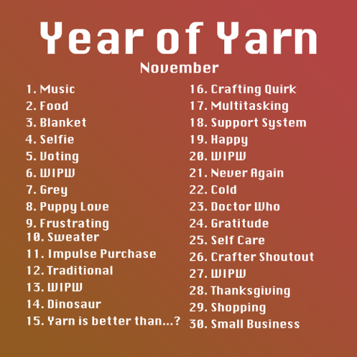 Year of Yarn - November 2019