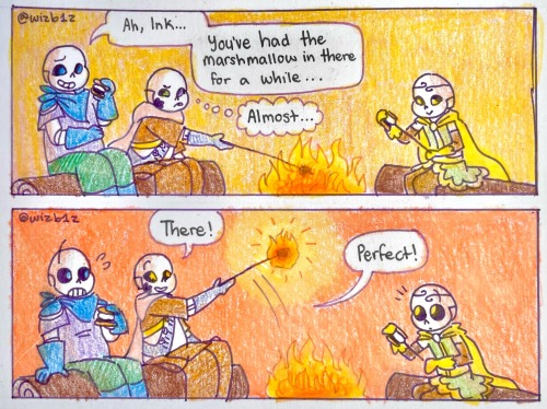 Inktobertale Day 5 - Camping