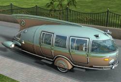 perfectlyscrumptious:  danismm:    Futuristic car from the 1930’s     It’s a flying fish! 