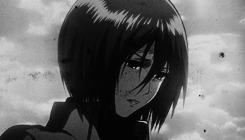 levheichou:  Mikasa Ackerman » Black/White
