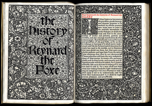 blushisthecourt: The History of Reynard The Fox, William Caxton.