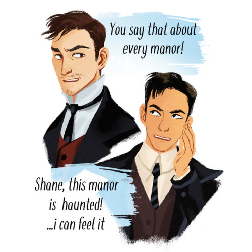 daryshkart:some Buzzfeed Unsolved Victorian AU :) i couldn’t resist and doodled this, I have one mor