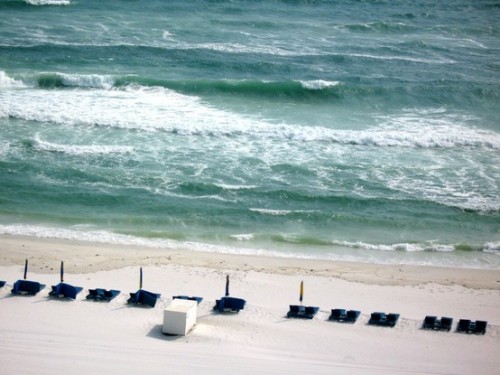 Straight-on view from balcony 604 in Panama City Beach!