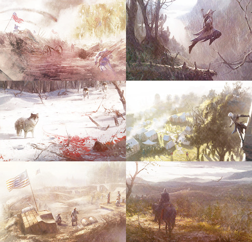 amaterasus:  Assassin’s Creed III concept art : “I watch them fight and die