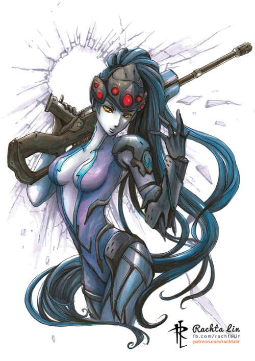 overwatch-fan-art: Widowmaker (Overwatch) by Rachta