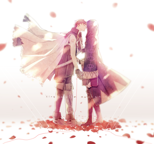 furude:  “You are the wind at my back and the sword at my side. Together, my love, we shall build a peaceful world… just you and me.”all my feels after finishing fire emblem awakening (so late i know) their beautiful love!! [pixiv] 