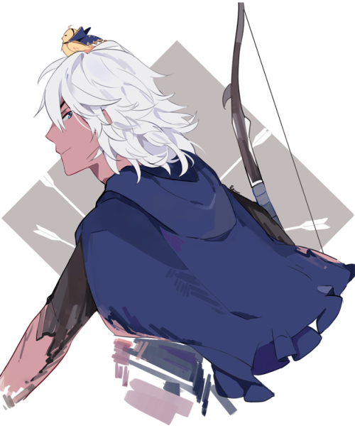 ryuucae: not your average silver-haired archer