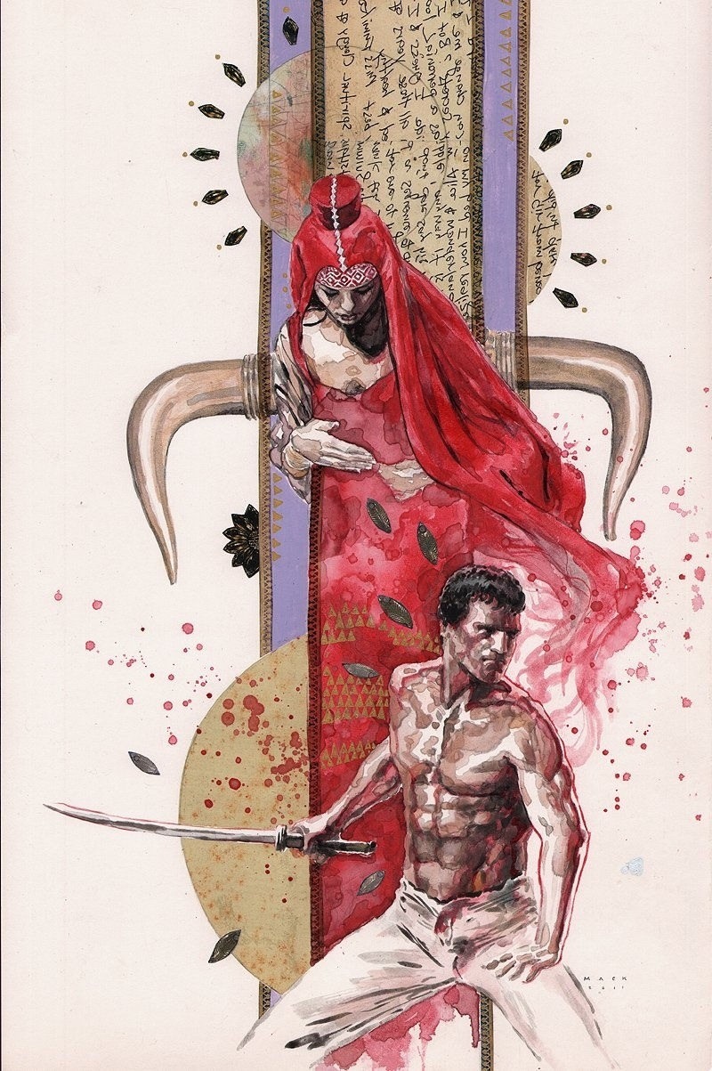 ungoliantschilde:  Some of David Mack’s gorgeous Watercolors