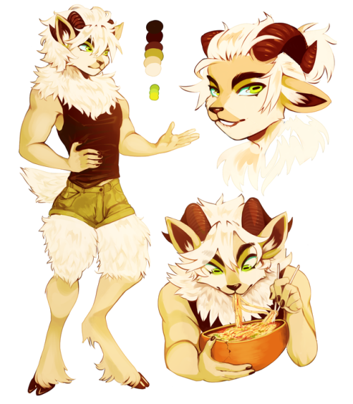 aishabitch:my yellow ixi-satyr boy Nycolae – he’s from shenkuu and he loves mountain cli
