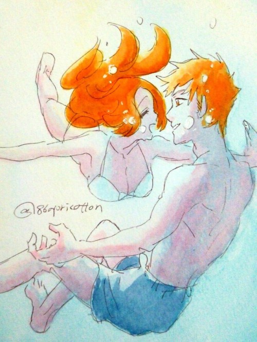 86apricotton:IH week 2018 Day 2：the color blue 框(キョウ)