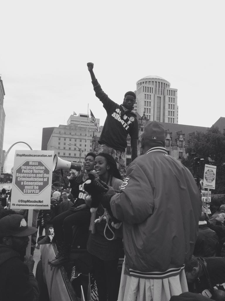 millennialau:  Photos from today’s ongoing rally #FergusonOctober 