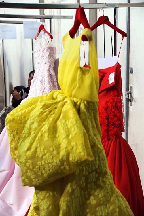 Backstage at Giambattista Valli fw 2013 Couture