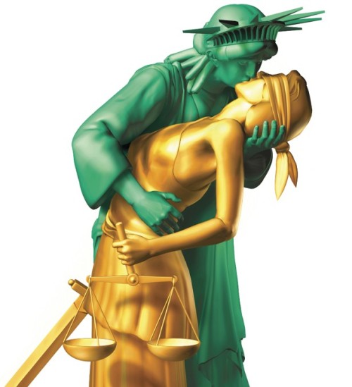 contentmint:  irisbleufic:  Top: Mirko Ilic, 2004 / Bottom: Nate Beeler, 2015    #i love how over a decade ago someone decided that they were gonna ship these two statues of abstract concepts#and now they are just lesbians. they just are. that is how
