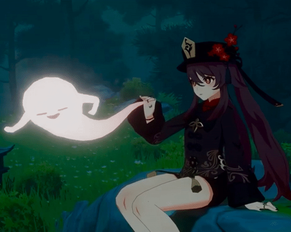 HuTao and her Ghost - Animated Discord Banner