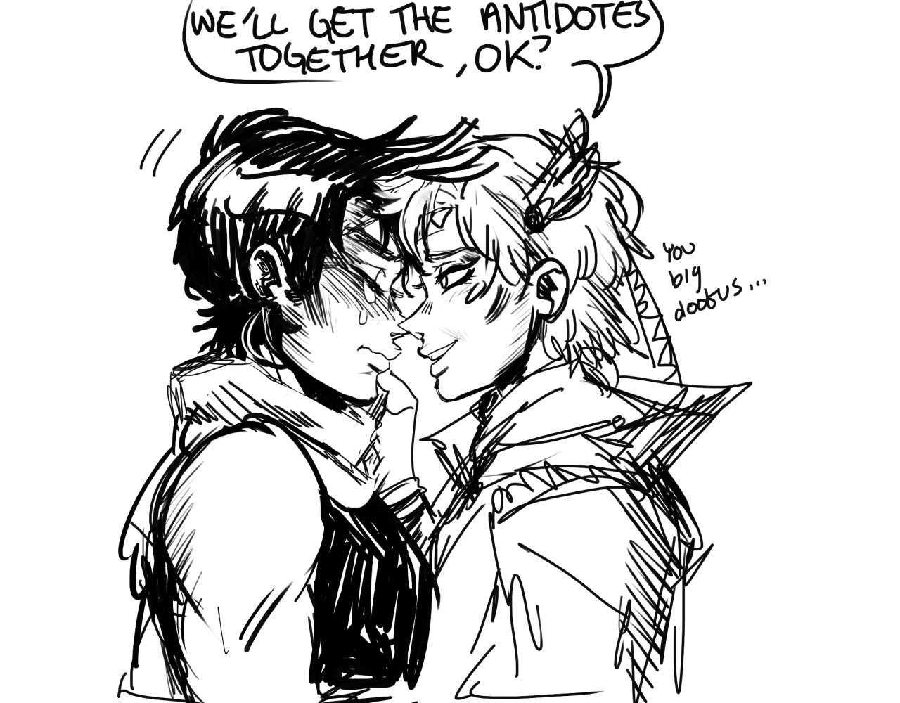 nbremilia:joseph is very anxious and stressed about pillar men stuff but his boyfriend