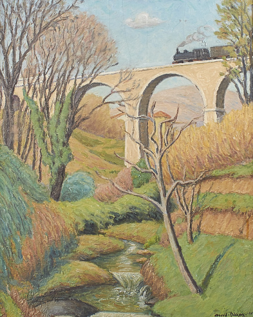 Arvid Nilsson (1881 - 1971) - Rail Bridge.