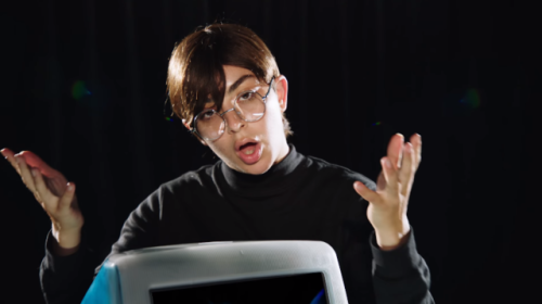 When you’re sad just look at these pictures of Charli XCX dressed as Steve Jobs from the 1999 video 