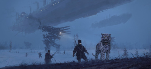 theartofanimation:Jakub Rozalski  -  https://www.artstation.com/artist/jakubrozalski  -  https://www