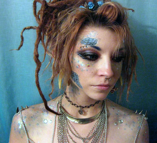 flesh-odium: tentacles-and-stardust: ~::Calypso/Queen of the Sea Makeup::~ Your gorgeous