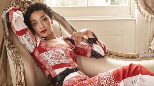 artfulfashion:Ruth Negga for Town & Country, August 2017, photographed by Victor Demarchelier