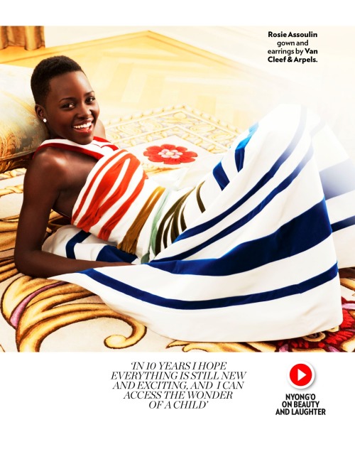 slowdowndilettante:  lupita nyong’o makes history as the first real live angel to be featured on the cover of people magazine 