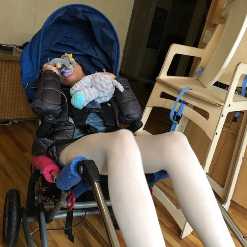 thebestbouncy: When your baby is restless and won’t sit still, restrain her and push her in he