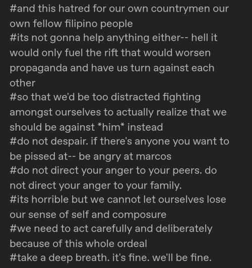 We’re Not Fucked. Our Parents Lived Through Marcos’ Dictatorship, We Were Able To Perserve Despite