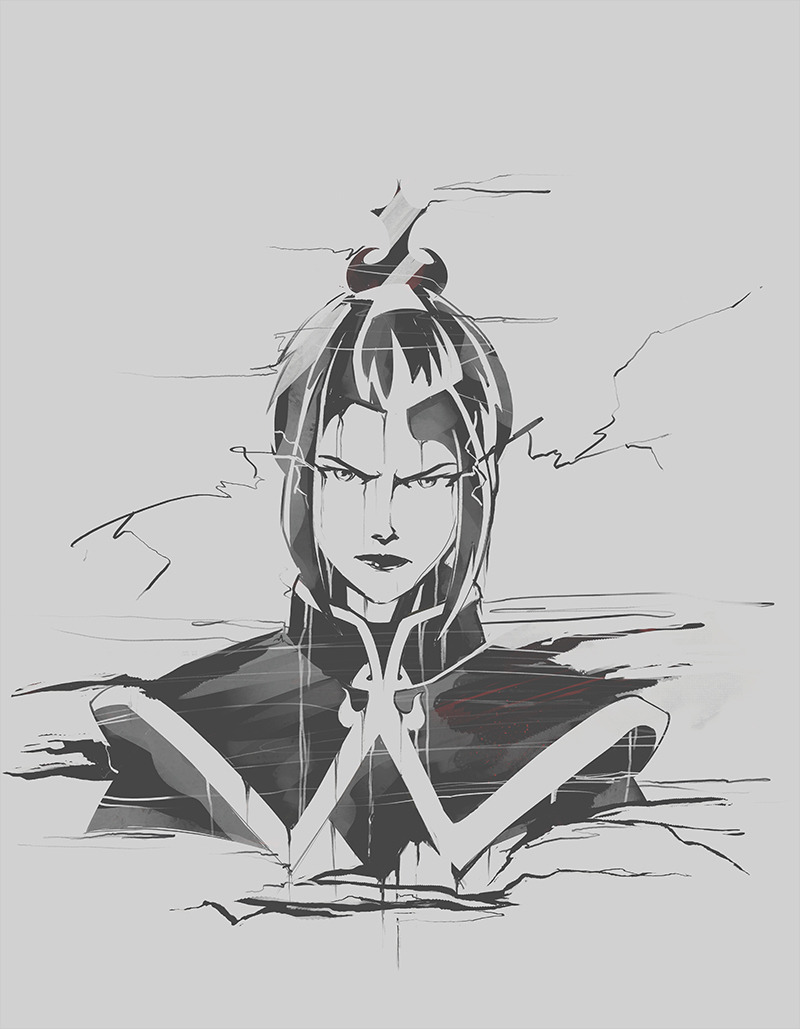 freeflowartdailys:   Inktober #21. Azula 