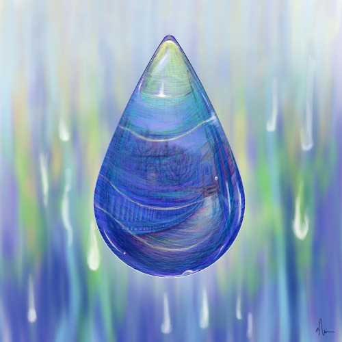 My "Drip Drop" Painting Created With The Procreate IPad App