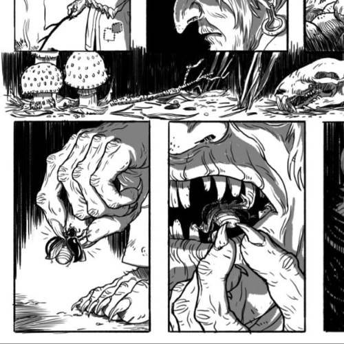 Redrawing An Older Mini Comic About Baba Yaga. Seems To Be Working So Far...