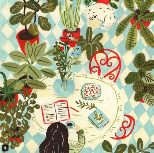 bibliolectors:Tarde de lectura (ilustración de Josefina Schargorodsky)