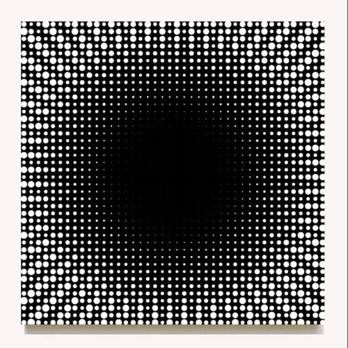 Black Hit Of Space #JohnZoller acrylic on canvas 48 x 48 inches #paint #arte #artgallery #artblog #a