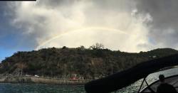 New Year’s Eve rainbow over the island!