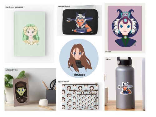 Check out my Redbubble if you’re interested in my artwork! Here are a few items that are available :