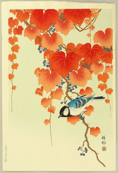 Teruhide Kato (1936); Koukei Kojima (1945); Ohara Koson (1877-1945); Takahashi Shotei (1871-1945)Est