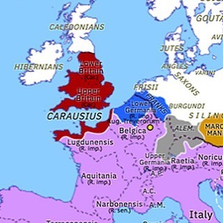 NEW MAP: Europe 287: Carausian Revolt (early 287) buff.ly/3bL5bQh In 286 Diocletian appointe