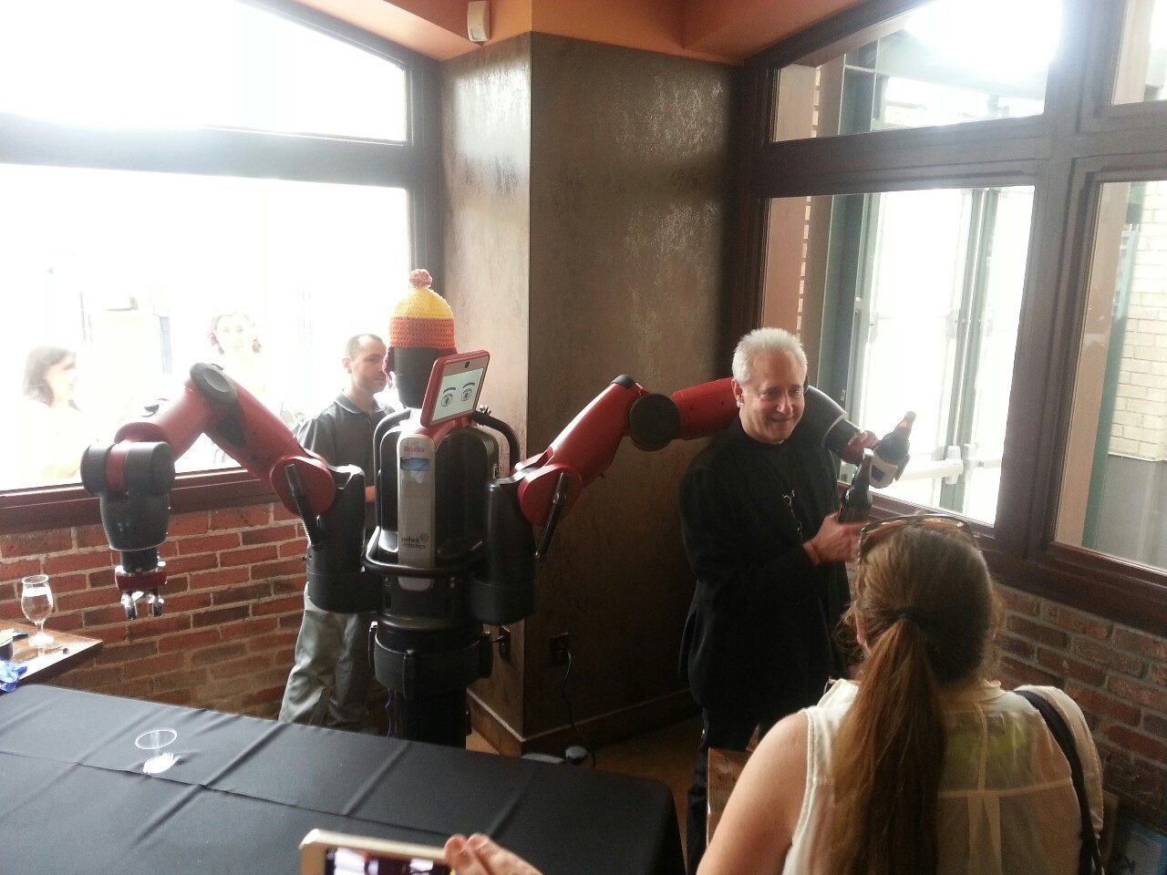 Today I had a Stone beer, poured by a robot, and enjoyed it with my favorite robot