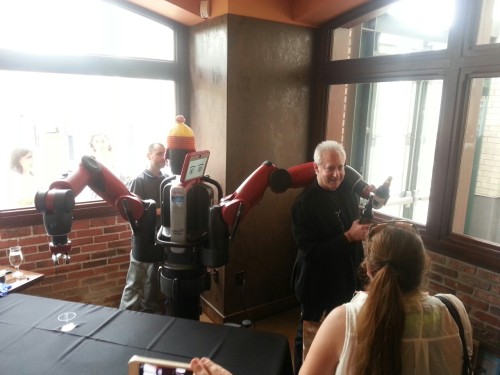 Today I had a Stone beer, poured by a robot, and enjoyed it with my favorite robot actor Brent Spiner (Commander Data from The Next Generation).  Today was a good day.