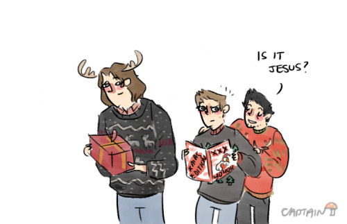 captainshroom: cas just wants to celebrate the birth of his friend jesus