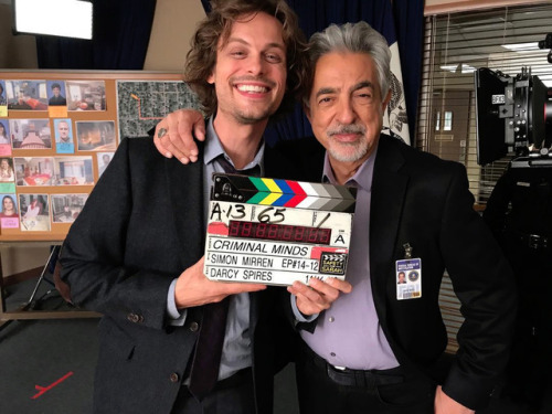 mirren55: Two criminally talented pals. @gublergram @crimmindscbs