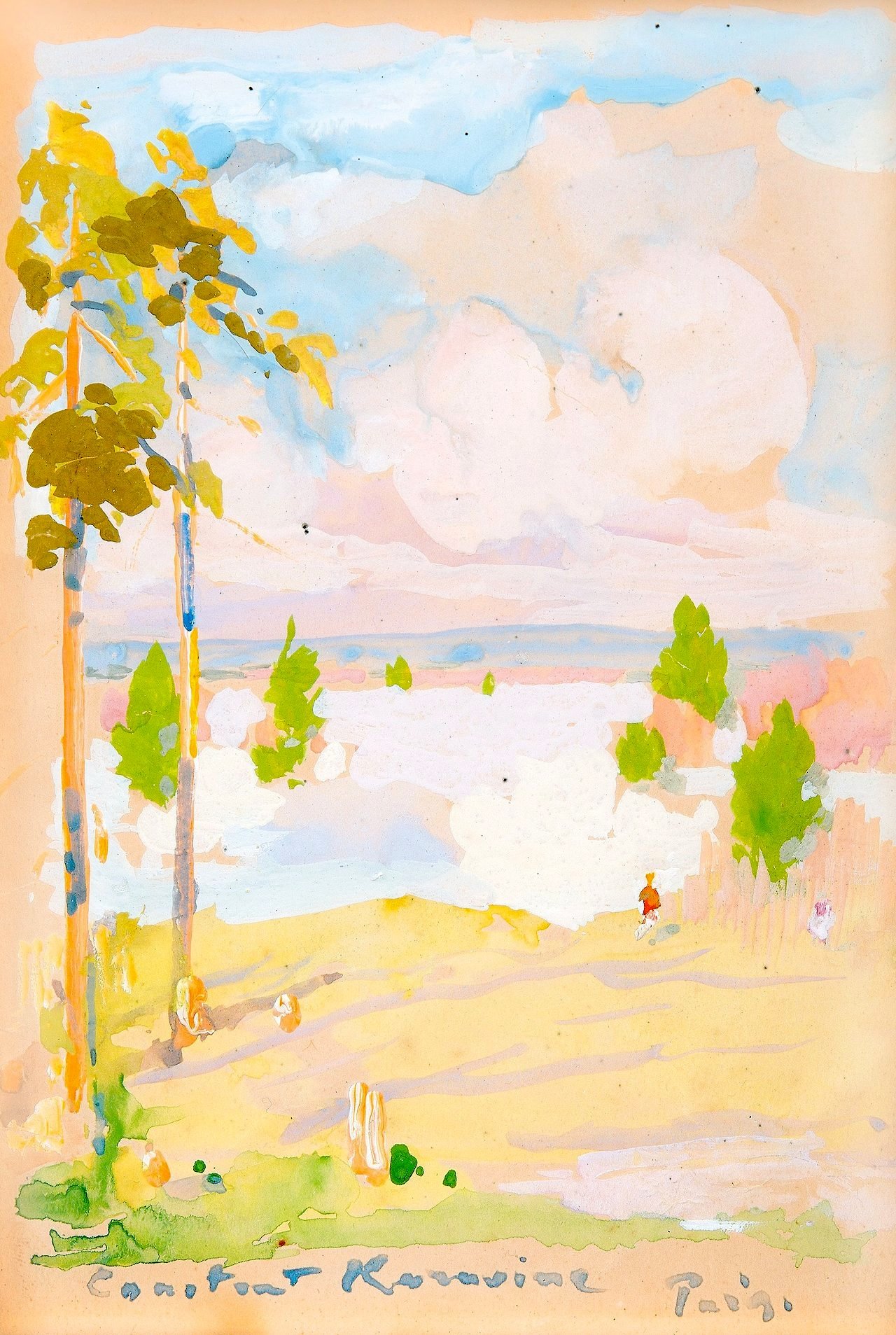 goodreadss:  Fall Colors in the Bois de Boulogne, Berthe Morisot - 1888  Constantine