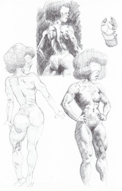 hatebitxx:  And here’s another page of studies featuring Garnet. I’ve been doing this stuff at work and I can’t get around the aggressive Korean internet censorship there, so making these is getting really frustrating. I got plenty of time to draw,