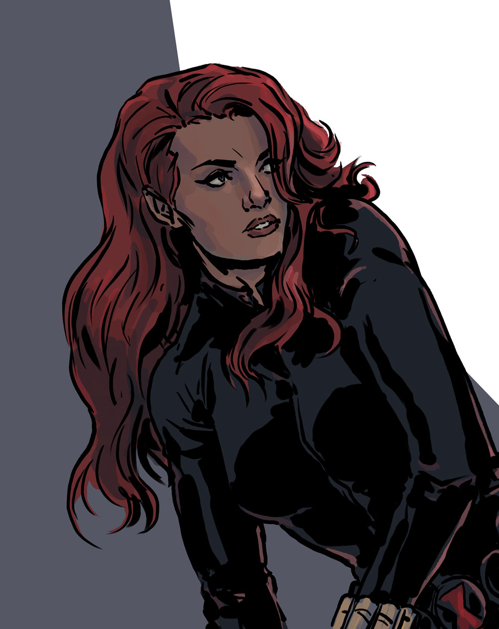 superheroes-or-whatever:  Black Widow by MarcLaming 