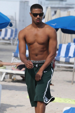 bigdick9in:  shirtlessmalecelebs:  Michael B. Jordan  My new husband