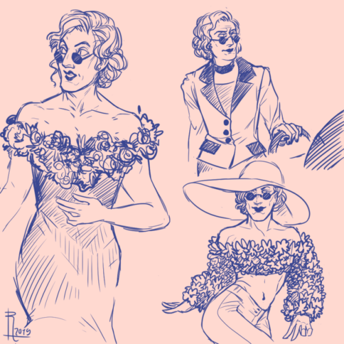 Here’s a compiled post of all Nanny Ashtoreth in Nanny Fran Fine fashion doodled I’ve done! So you c