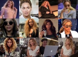 demho3zhatinq:  kingharlevigilante:  flowerxbum:  thandelyon:  swallowthatshit:  snaacks:which beyonce are you today???  4  I’m a smooth 9 after the day I had  I’m feelin a bit of #10 rn  8  6